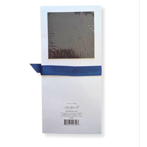 ☘️3/$15☘️ Red & White Striped Magnetic Notepad with Gold Pen - Picture 2 of 3